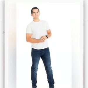 THE PERFECT JEAN NYC --KNIGHT BLUE ATHLETIC FIT SIZE 42 WAIST X 32 INSEAM